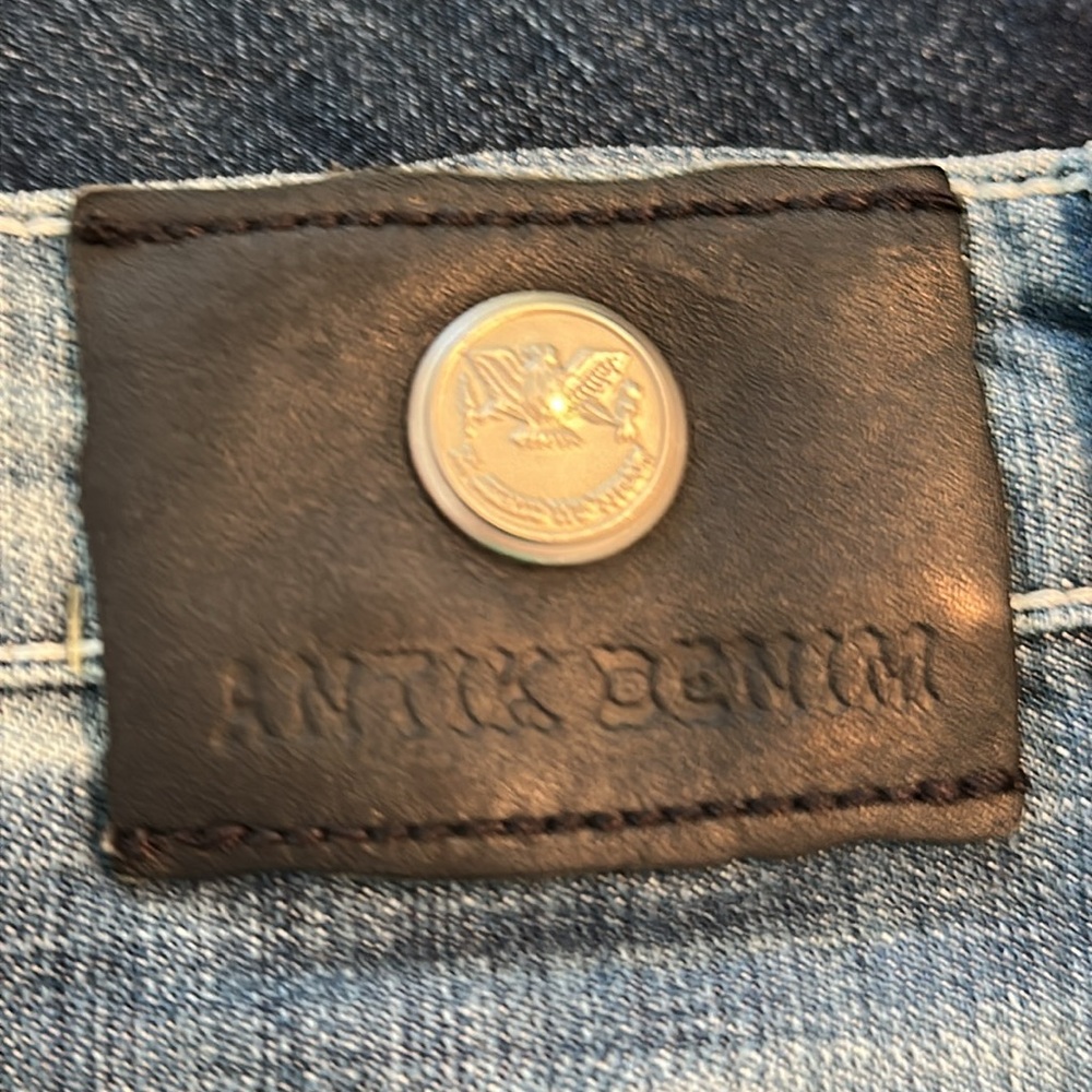 Antik Cotton Denim Blue Jean Shorts 38 like new - Picture 13 of 13